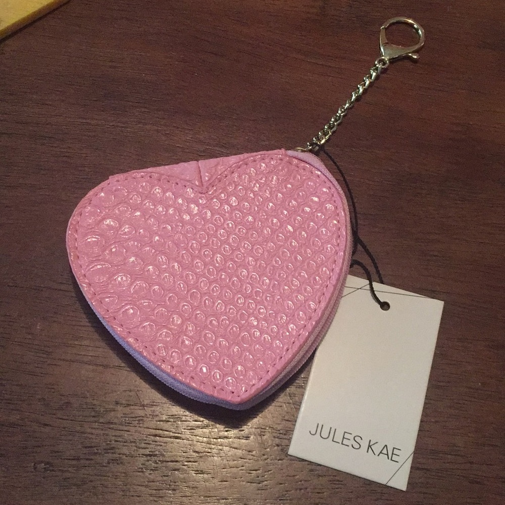 Heart shaped coin purse